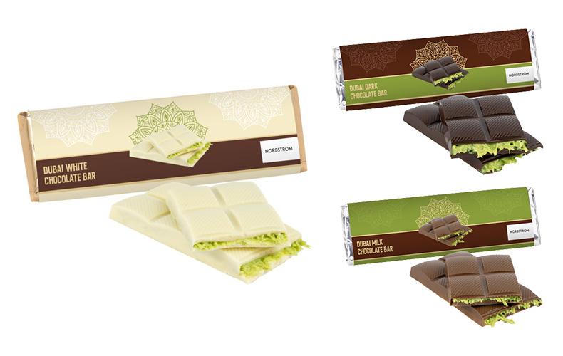 Dubai Belgian White Chocolate bars